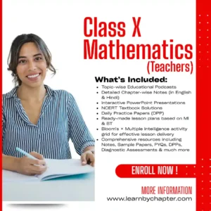Class X Mathematics (Teachers)