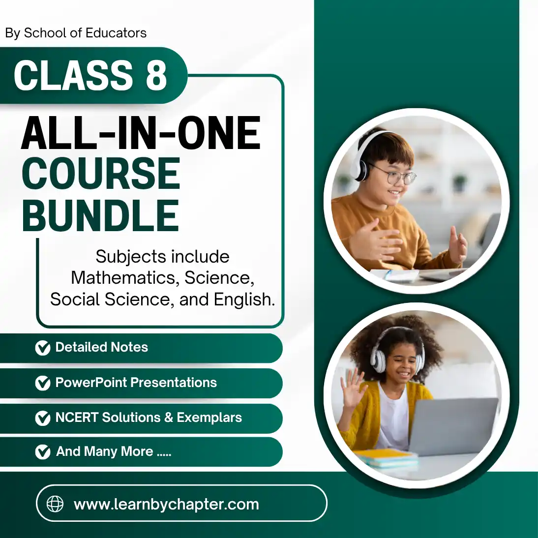 Class VIII All-in-One Course Bundle – Aligned with New NCERT Textbooks